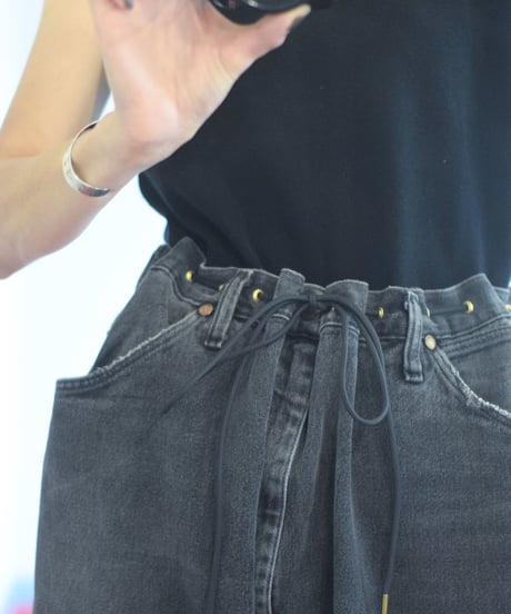 "KOUHEI TERRAI" Remake Cord Pants[Black Denim①]