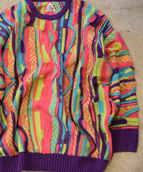 "THRIFTY LOOK" 3D Knitting B Sweater