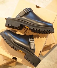 "MOLLE SHOES" Engineer Sandal[Black Leather]