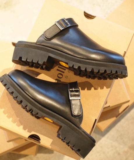 "MOLLE SHOES" Engineer Sandal[Black Leather]