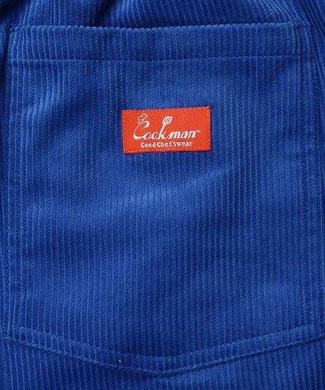 "COOKMAN"Chef Pants Short Corduroy [Royal Blue]