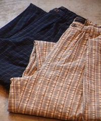 "MODEM DESIGN"Check Wide Pants