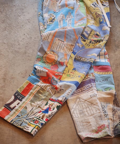 "Mr.RemakeMan."Vintage Tapestry Remake Easy Pants.③[Size:2(M)]