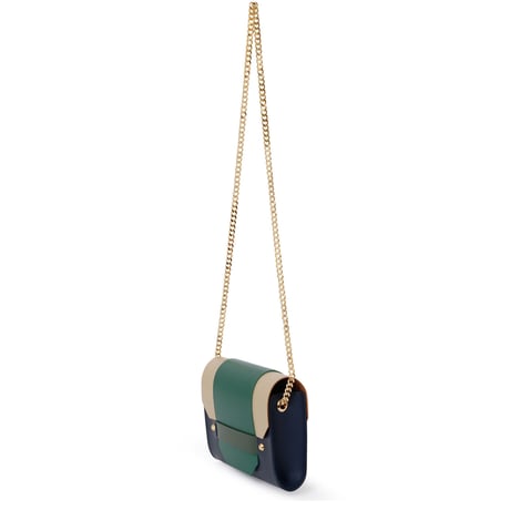 PUZZLE CHAIN BAG ／ NAVY