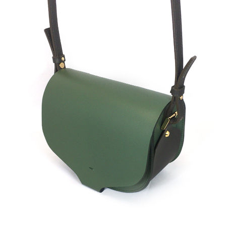 CHASSE BAG ／ GREEN & DARK BROWN