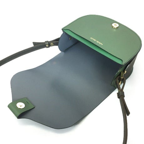 CHASSE BAG ／ GREEN & DARK BROWN