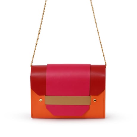 PUZZLE CHAIN BAG ／ ORANGE