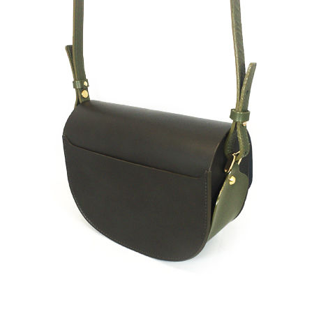 CHASSE BAG ／ DARK BROWN & KAHKI