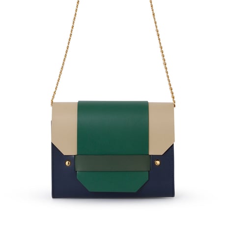 PUZZLE CHAIN BAG ／ NAVY