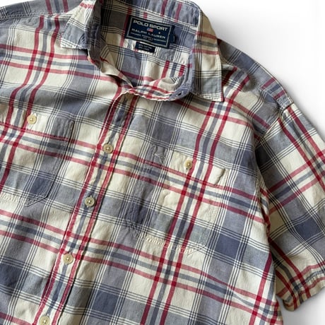 POLO SPORT / Plaid Shirt / XL / Used