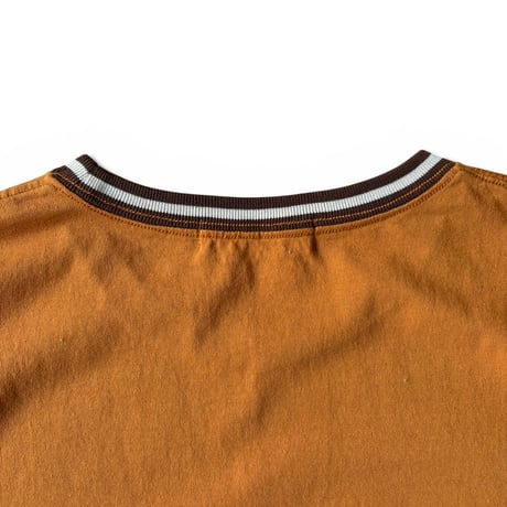 Color at Against Originals  / Border Rib Tee / Caramel Choco