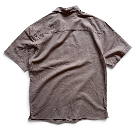 TRUST / Open Collared Shirt / Brown L / Used