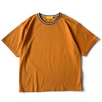Color at Against Originals  / Border Rib Tee / Caramel Choco