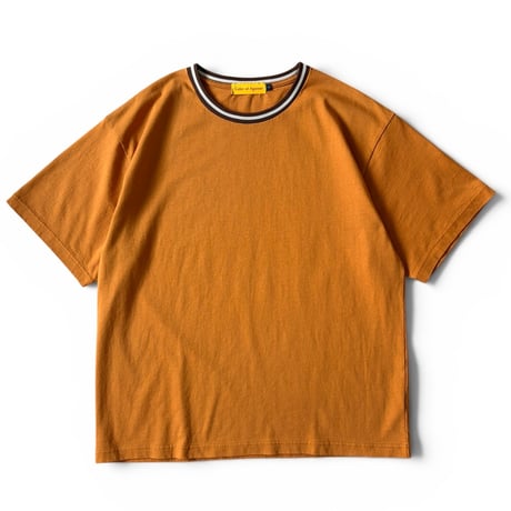 Color at Against Originals  / Border Rib Tee / Caramel Choco