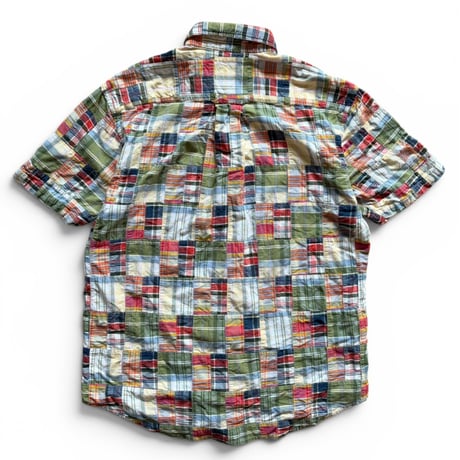 ORVIS / Plaid Patch Work Shirt / L / Used