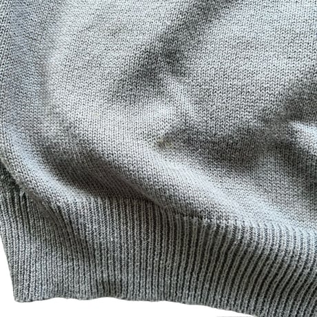 90's GAP / Cotton Knit Vest / Grey XL / Used