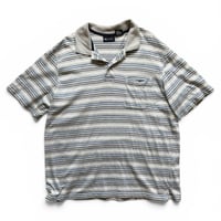 puritan / Striped Polo Shirt / Grey L / Used