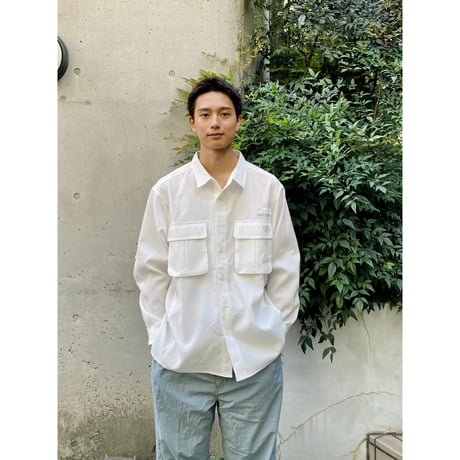 Color at Against Originals / Seersucker Field Shirt / White