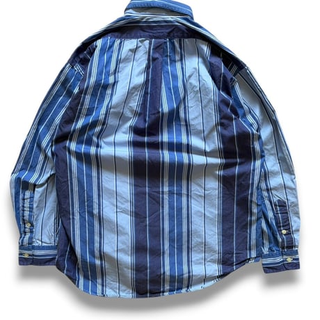 Ralph Lauren / "BLAKE" Striped B.D.Shirt / M / Used