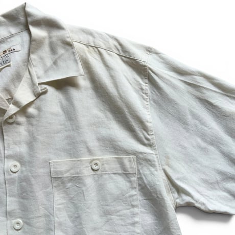 TRUST / Open Collared Shirt / Natural L / Used
