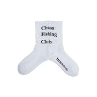 Chaos Fishing Club / 1PAC LOGO SOCKS / White