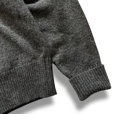 Color at Against / Wool Cardigan / Charcoal Grey