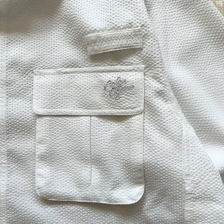 Color at Against Originals / Seersucker Field Shirt / White
