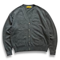 Color at Against / Wool Cardigan / Charcoal Grey