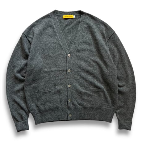 Color at Against / Wool Cardigan / Charcoal Grey