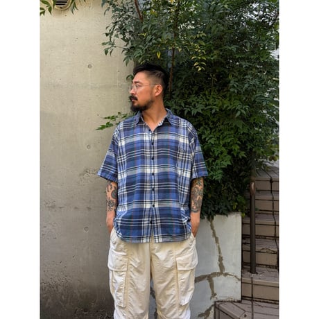 Made in USA / 90's L.L.Bean / Cool Weave Shirt / XL / Used