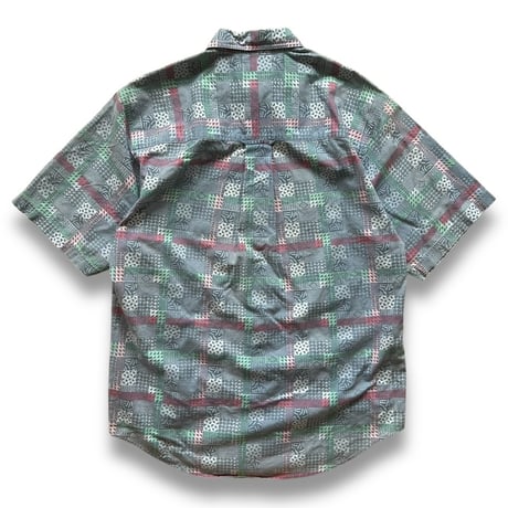 80's Eddie Bauer / Patterned Cotton Shirt / M / Used
