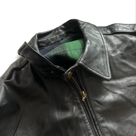 nautica / Leather Jacket / Black L / Used