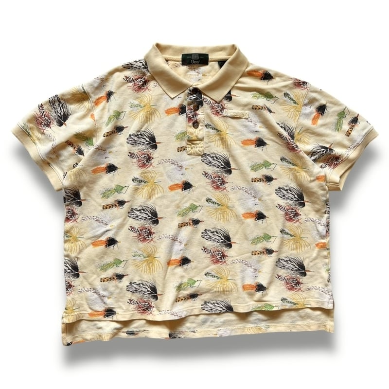 90’s Orvis 魚柄 ポロシャツ Lサイズ グレー fit=scale-down,w=1200