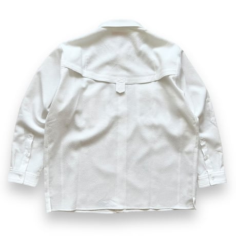 Color at Against Originals / Seersucker Field Shirt / White