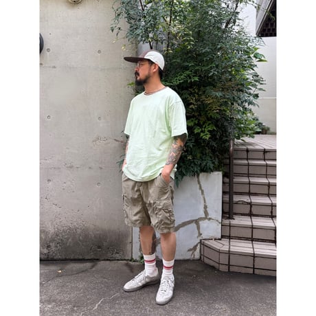 00's Columbia / Packable Nylon Cargo Shorts / Khaki L / Used