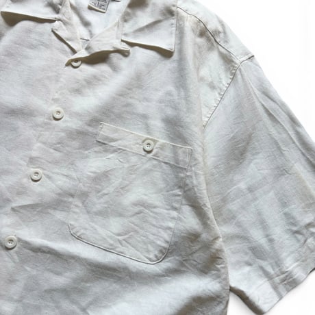 TRUST / Open Collared Shirt / Natural L / Used