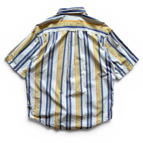 90's BANANA REPUBRIC / Striped B.D.Shirt / L / Used