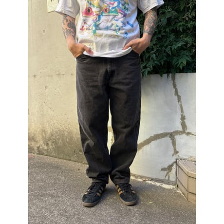 90's Levi's / 550 Denim Pants Length Custom / Black 36 / Used