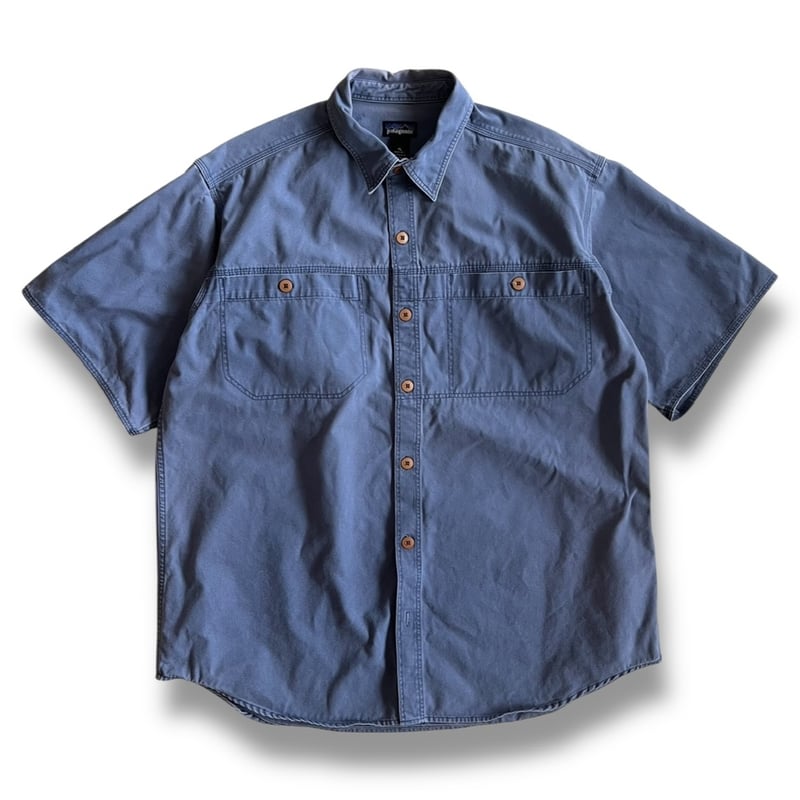 1995's Patagonia / Heavy Cotton Shirt / Blue XL