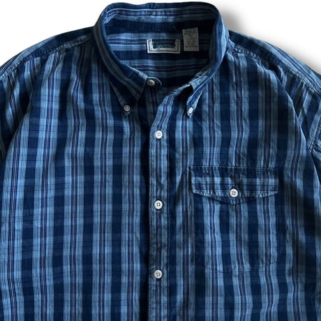 90's L.L.Bean / Plaid  B.D.Shirt / XL / Used