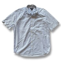 LANDS'END / Striped Seersucker Shirt / L / Used