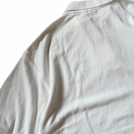 90's GAP / Polo Shirt / White L / Used