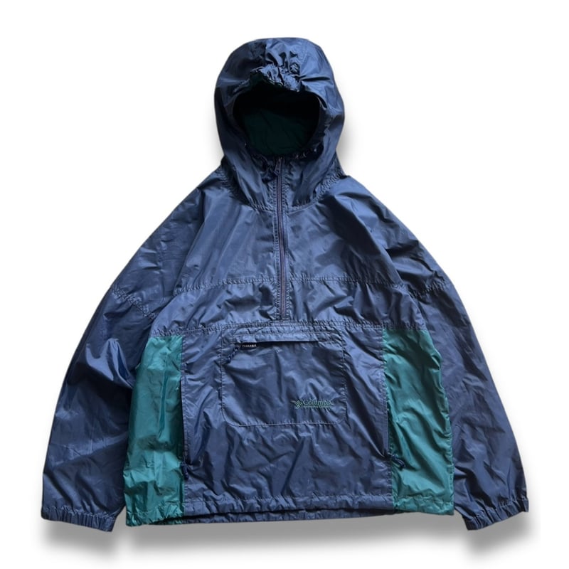 Columbia 90s Anorak ボクシー アノラックジャケット 80s 90s コロンビア スキーアノラック XL ネオンカラー Columbia