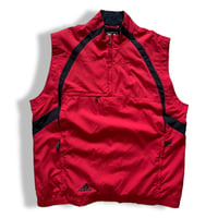 adidas  / Half Zip Nylon Vest / Red L / Used