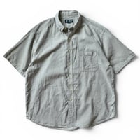 00's Eddie Bauer / Plaid Seersucker B.D.Shirt / Black XL / Used