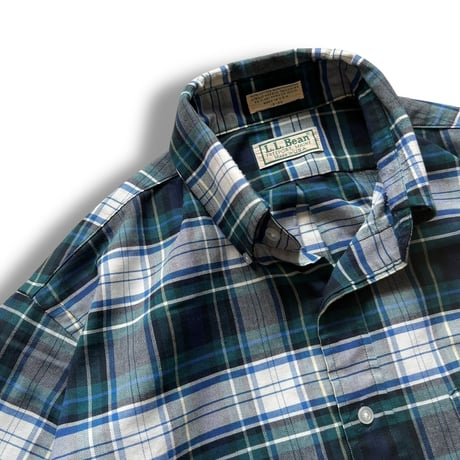 Made in USA / 80's L.L.Bean / Plaid Shirt / 16(L) / Used
