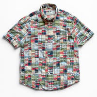 ORVIS / Plaid Patch Work Shirt / L / Used