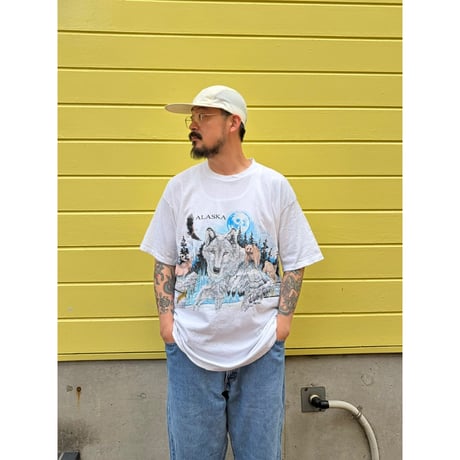 Made in USA / 90's Wild Tee / White XL / Used