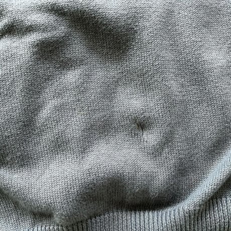 90's GAP / Cotton Knit Vest / Grey XL / Used