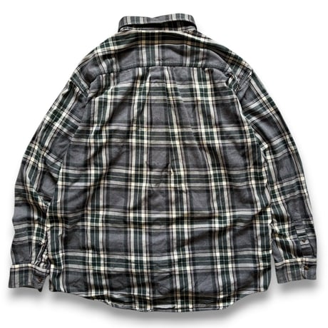90's J.CREW / Plaid B.D.Shirt / XL / Used